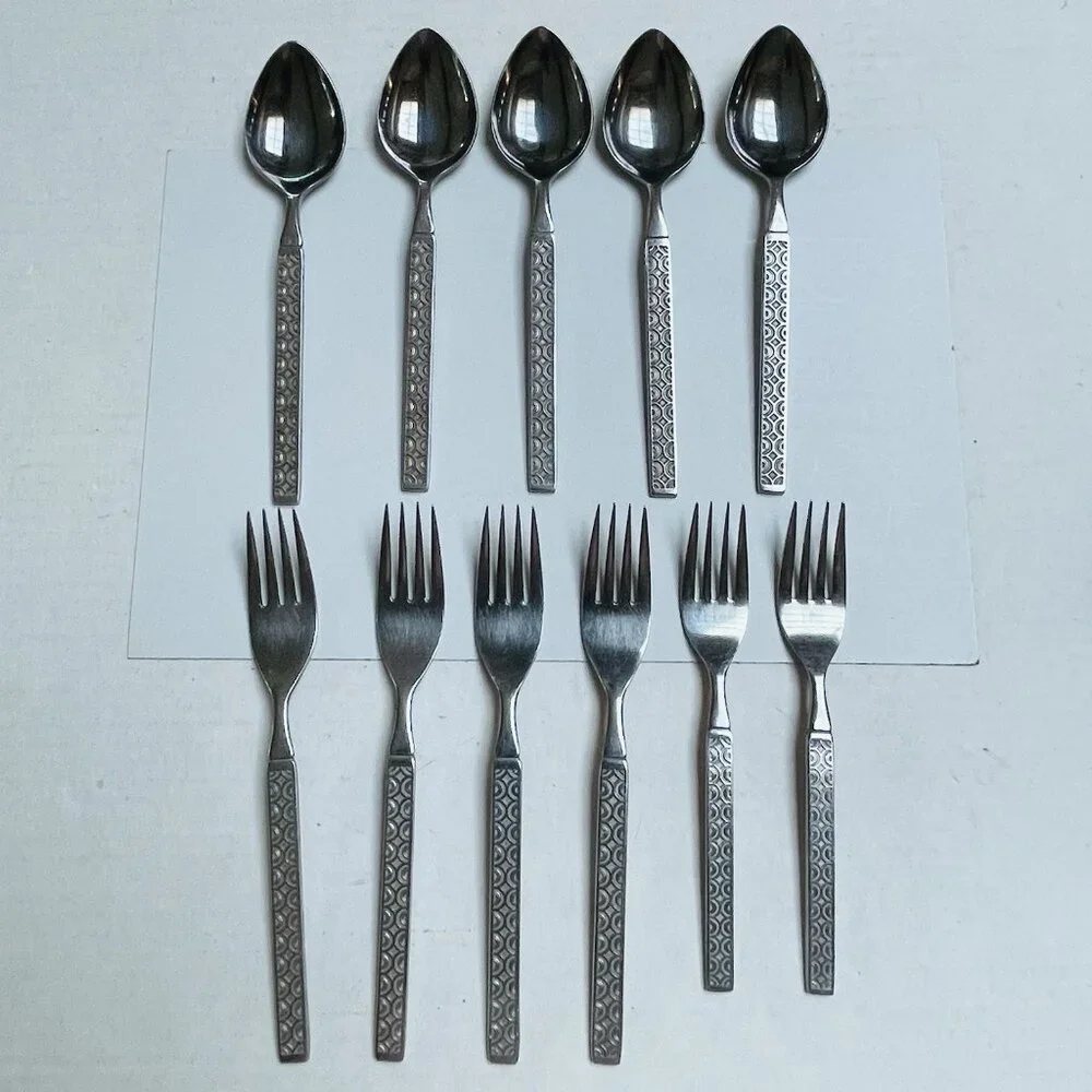 Cordon Emeraude Japan Stainless Steel Flatware Dinner Spoon Fork‎ Salad Fork